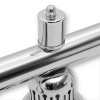 Бильярдный светильник Престиж 6 плафонов (синий, серебристая штанга)