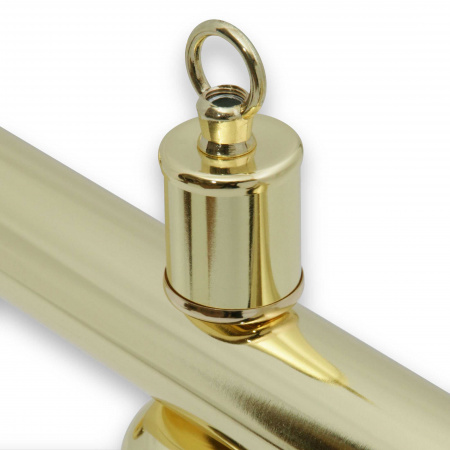 Бильярдный светильник Престиж 4 плафона (зеленый, золотая штанга)